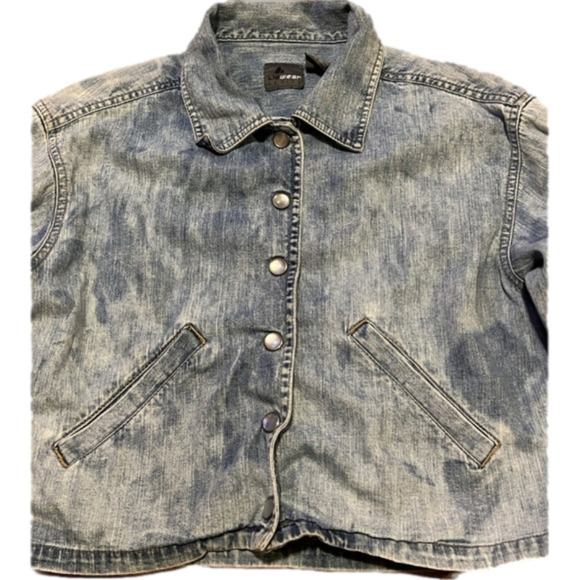 LIZWEAR Petite Jean Jacket Vintage Women’s (Sz P) - Picture 3 of 13